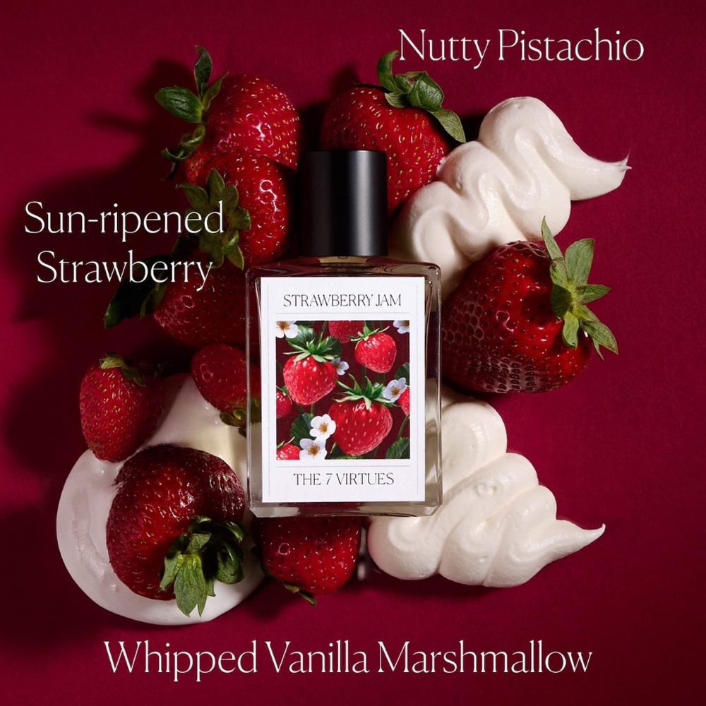 7 Virtues Strawberry Jam Eau de Parfum w Vanilla Marshmallow 2mL Decant Sample